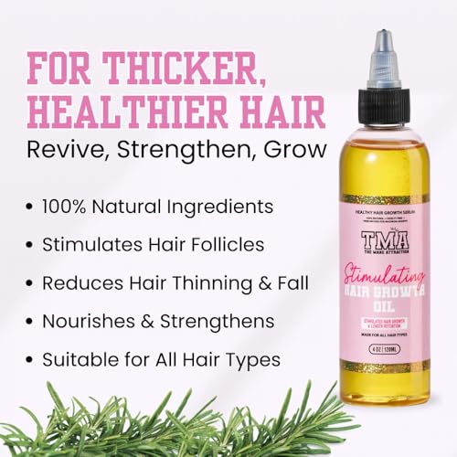 The Mane Attraction Stimulating Hair Growth Oil 4 Fl Oz - All Hair Types