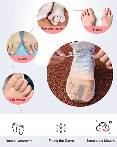Golbylicc Gel Bunion Corrector & Toe Separators with 2 Loops (2 Pack)