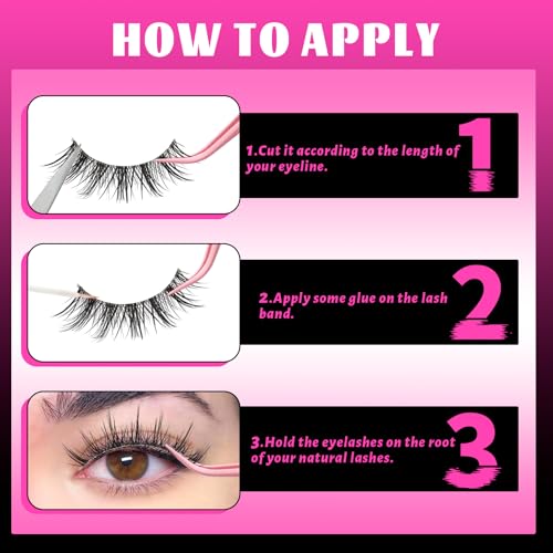 Veleasha Manga Lashes - 5 Pairs Spiky False Eyelashes
