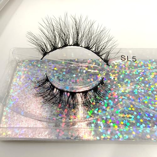 12mm Faux Mink Lashes 10 Pairs Natural Fluffy Eyelashes