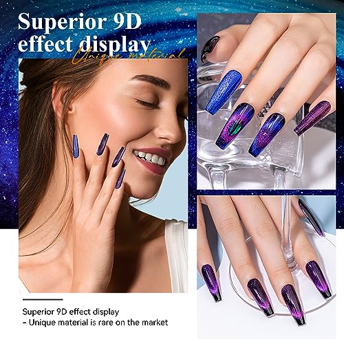 MIZHSE 9D Cat Eye Gel Nail Polish Magnet Nail Tool