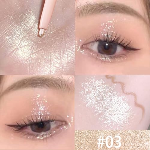 3-in-1 Dual-Ended Eye Makeup Pen Set - Highlighter, Eyeliner & Eyeshadow