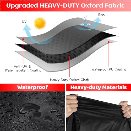 Grill Cover for Q Series Grills, for Q200/Q2000 Series Gas Grill Waterproof Barbecue Cover for Q2000, Q2200, Q2400, Q200, Q220 and More…