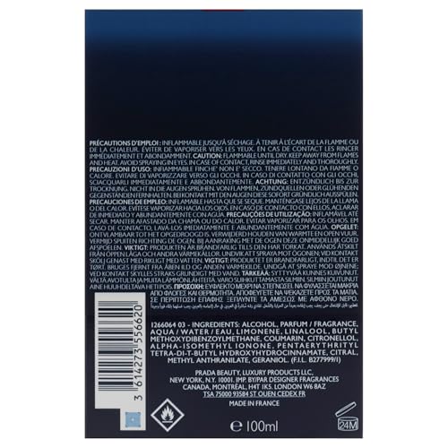 Prada Luna Rossa Ocean Eau De Toilette Spray for Men, 3.4 oz / 100 ml