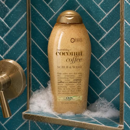 OGX Coconut Coffee Exfoliating Body Scrub – Hydrating & Moisturizing