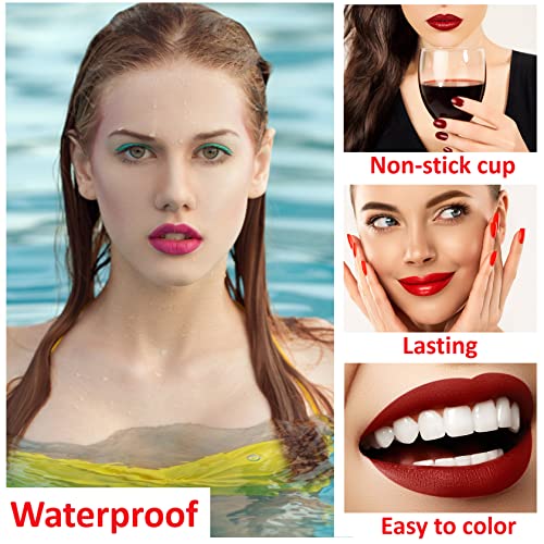 Wine Liquid Lipstick Set - 6 Matte Colors, Waterproof
