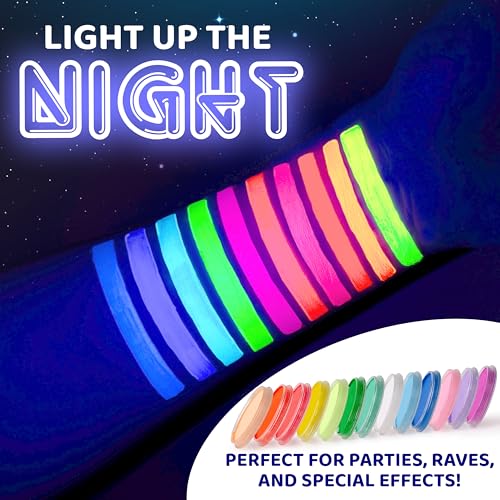 Blue Squid Neon Blue Water-Activated Face Paint 1oz