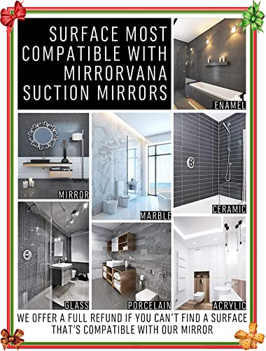 Mirrorvana Flexible Fogless Shower Mirror with Adjustable Gooseneck