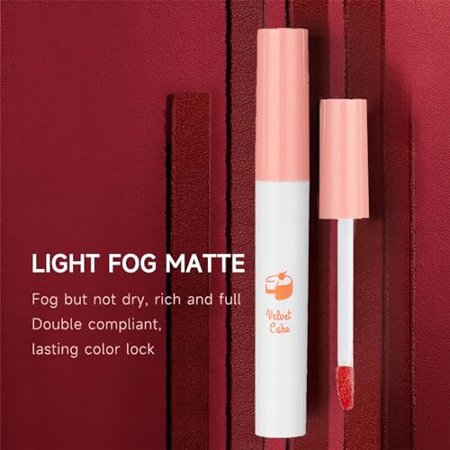 Charm Kiss 4Pcs Matte Cigarette Lipstick Set,Moisturizer Smooth Lip Stick,Tube Cigarette Lipstick,Velvet Long Lasting Waterproof Matte Lipstick Tube Sexy Nude Red Lips Tint Makeup Lipstick