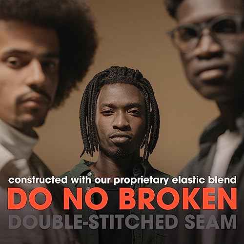 EasYoung 10pcs Braided Men's Hair Ties for Buns, Curly, Thick Dense Hair - Elastic Coils for Men & Women, No Crease