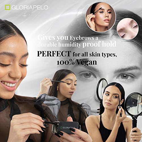 Eyebrow Gel & Pomade Set - Brow Soap Kit with Spoolie, Waterproof