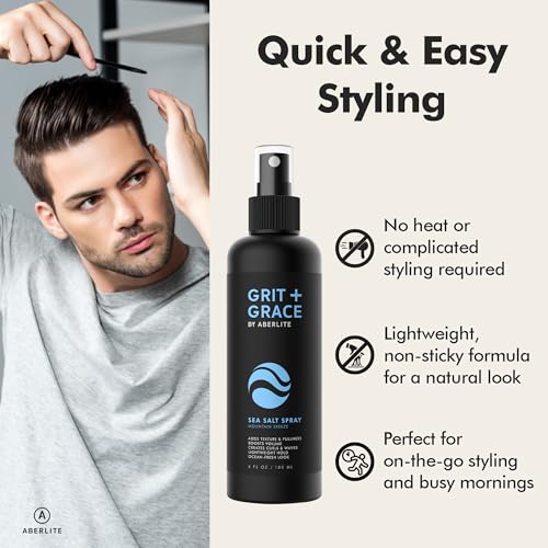 Aberlite Sea Salt Spray for Beach Waves & Texture