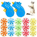 FOIMAS 17-Piece Interactive Cat Fetch Toy Set with Flying Propellers
