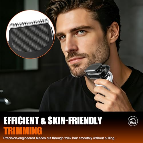 Beard Trimmer Head Attachment for Braun Series 5/6/7 with 5 Guide Combs