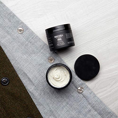 Brickell Men's Products Hair Styling Clay Pomade For Men, Natural & Organic with Strong Hold & Matte Finish, Product for Modern Hairstyles, 2 Ounces, Scented (Pack of 2)