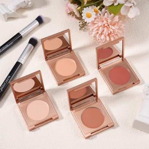 Colored Clay Under Eye Concealer with Brush Full Coverage