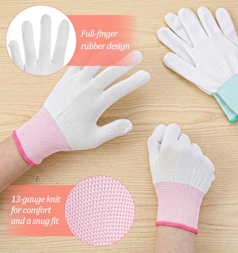 Heat Resistant Hair Styling Gloves, 4 Pairs M/S