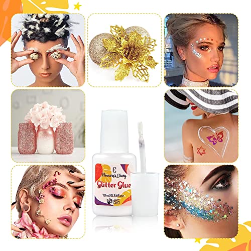 Glitter Tattoo Body Glue - 2x10ml Odourless Non-Toxic