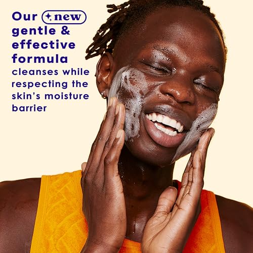 Clean & Clear Morning Burst Oil-Free Facial Cleanser with Vitamin C & BHA, Daily Nourishing Face Wash Gently Cleanses to Remove Oil & Pore Clogging Impurities, 8 fl. oz