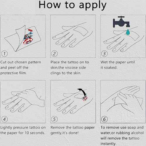 40pcs Avengers Temporary Tattoos for kids, Birthday Themed Party Supplies Decoration Favors Cartoon Sticker for Boys Home Activity Class Prizes Carnival Christmas Rewards