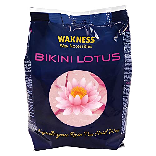 Waxness Premium Luxury Bikini Lotus Hard Wax Beads 0.8 lb / 400g (Pack of 2)