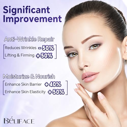 6X Peptides Face Serum for Skin Care, Hyaluronic Acid Serum for Face Anti Aging, Collagen Booster Frankly Closer Pore Reducing Serum for Fine Lines and Wrinkles, Lighten Dark Spots (1.35 Fl Oz)