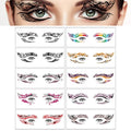 Eye Tattoo Stickers - 10 Pairs Face Eyeliner Party Makeup
