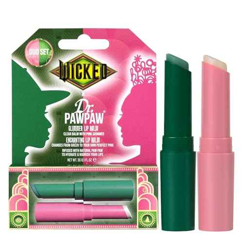 Dr. PawPaw Wicked Enchanting and Glimmer Lip Balm Duo - Moisturizing, Tinted Lip Balm for Women - Vegan, Nourishing, Hydrating - 2 pc