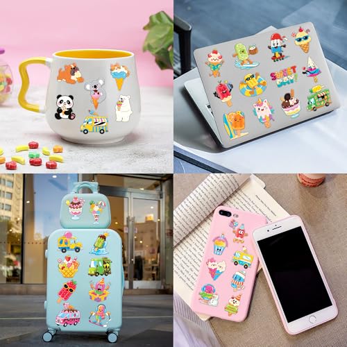 96 PCS Ice Cream Temporary Tattoos for Kids - Party Favors