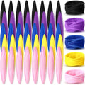 Bememo 40-Pack Soft Colorful Hair Curlers for Overnight Styling, No Heat