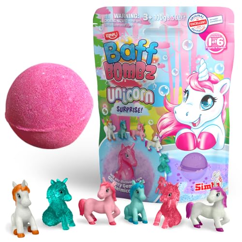 Large Unicorn Surprise Bath Bomb with Collectible Toy - 100g