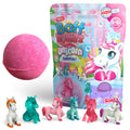 Large Unicorn Surprise Bath Bomb with Collectible Toy - 100g