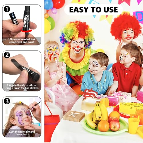 Dmsky 10-Pack Eye Black Sports Stick – Waterproof Face Paint