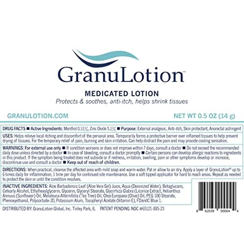 Medicated Lotion - 0.5oz Tube