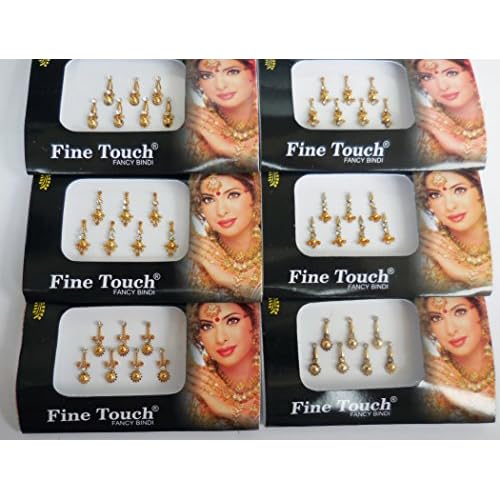 8 Pack - 56 Silver, Golden,Black,Multicolored Face Jewels crystal