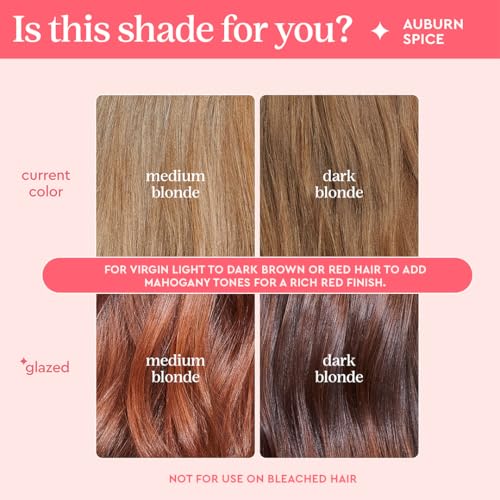 Glaze Super Gloss Auburn Spice - Color Conditioning for Dark Hair
