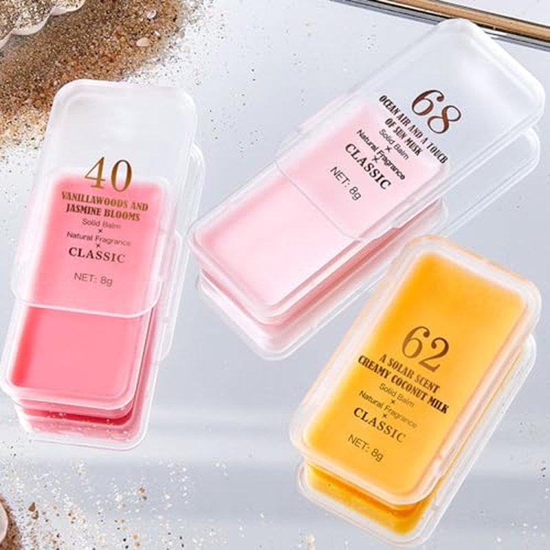 3 PCS Portable Solid Perfume Balms - Natural Fragrance Set