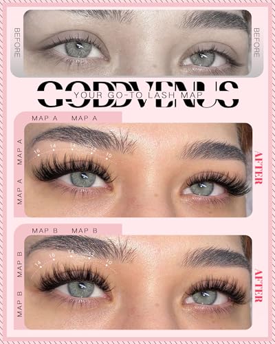 Goddvenus D Curl Fluffy Lash Clusters - 120pcs Individual Eyelash Extensions