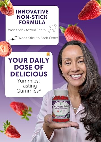 Lunakai USA Made 50+ Women's Multivitamin Gummies, 60 Count (Single Bottle)