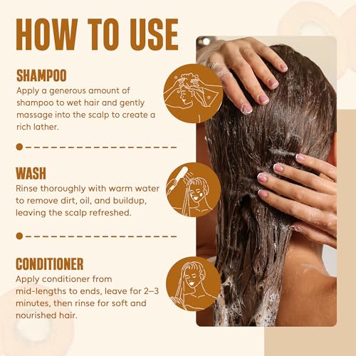 Batana Oil Shampoo and Conditioner Set for Hair Growth