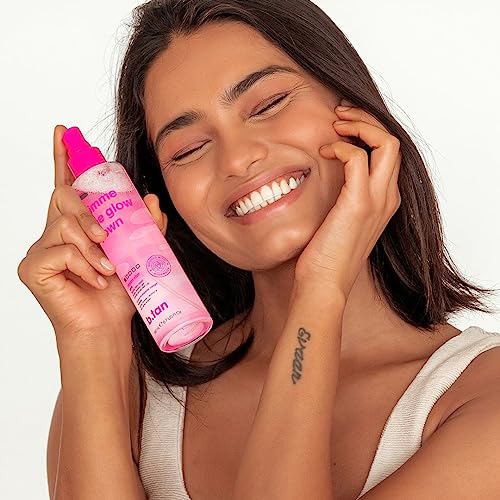 b.tan Clear Face Tan Mist | Gimme The Glow Down - Best Facial Tanner Spray, Gradual Bronzing Sunless Tanning Water, Infused with Rosewater, Vegan, Cruelty Free, 6.7 Fl Oz