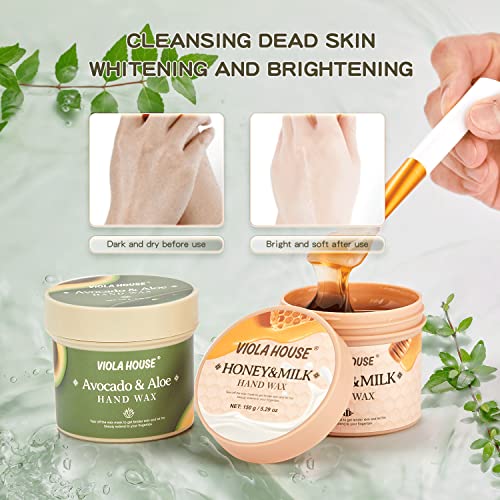 Avocado & Aloe Hand Peel-Off Mask - Moisturizing Wax 150g