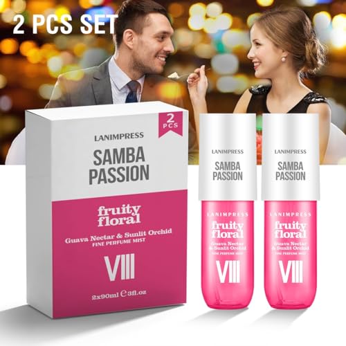 2 Pack 6oz Hair Mist & Body Spray for Women - Fruity Floral Perfume