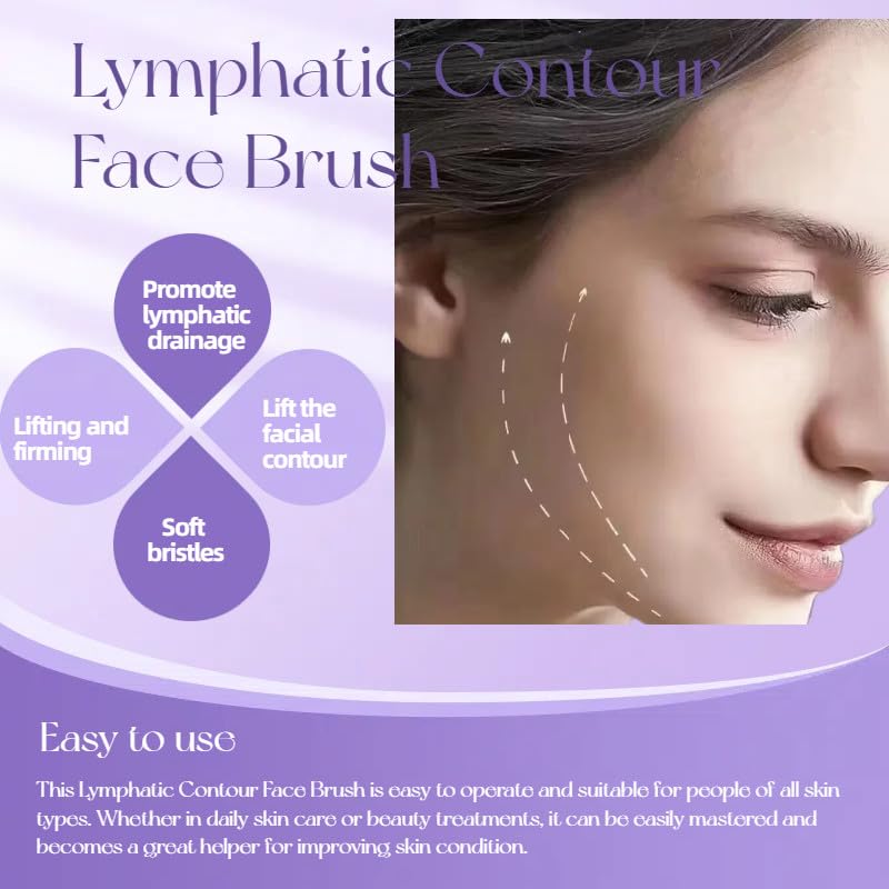 Lymphatic Contour Face Brush for Sculpting & Anti-Puffiness