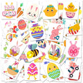 Easter Temporary Tattoos - 120 Pieces Bunny & Egg Designs