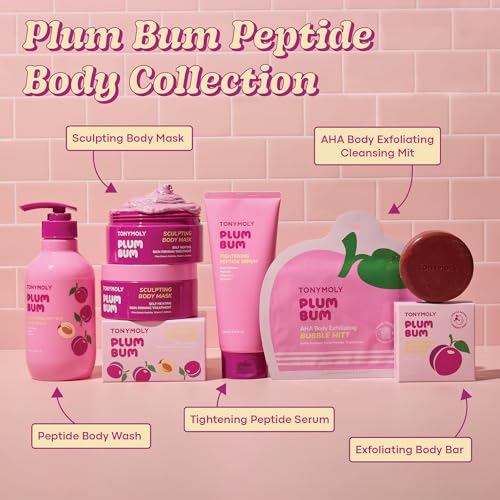 TONYMOLY Plum Bum AHA Exfoliating Bubble Mitt - 1.2 oz
