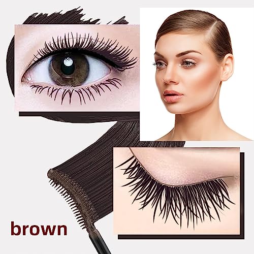 Brown Lash Colored Mascara Makeup Volumizing Volume Building Waterproof Sensational Washable Lengthening Natural Long-Lasting¡¦ (Brown)