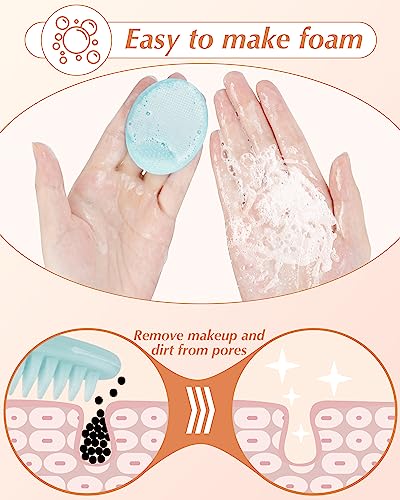 8-Piece Silicone Face Scrubber Set for Deep Pore Cleansing