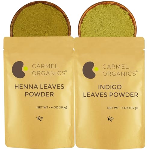 Henna & Indigo Hair Color Powder Combo - Natural Black & Brown