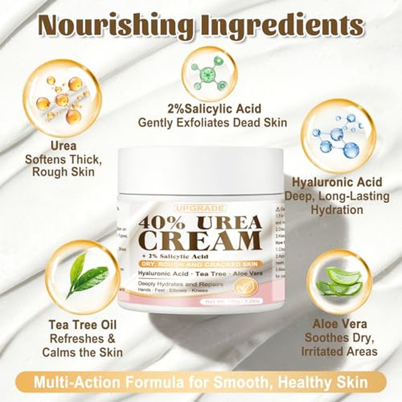40% Urea Cream for Dry Cracked Heels & Feet
